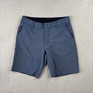 BYLT Kinetic Shorts Mens Large 34x9 Blue Performance Stretch Casual‎ Golf
